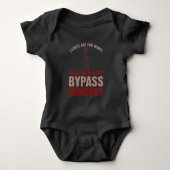 Funny Bypass Open Heart Surgery Recovery Gift Romper (Voorkant)