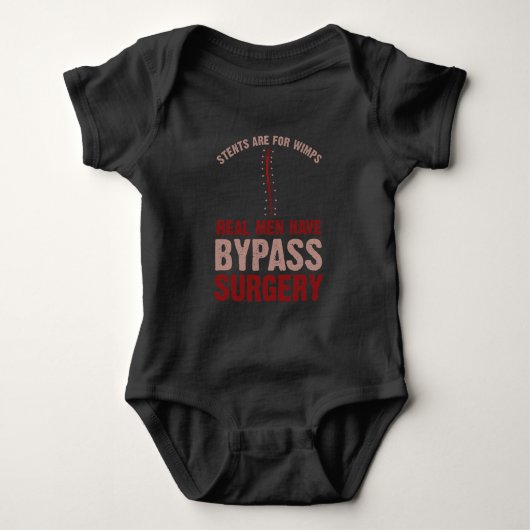 Funny Bypass Open Heart Surgery Recovery Gift Romper (Voorkant)
