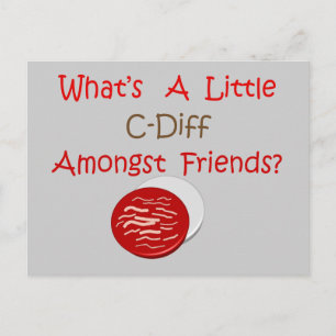 Funny C-Diff Zurse T-Shirts & Gifts Briefkaart