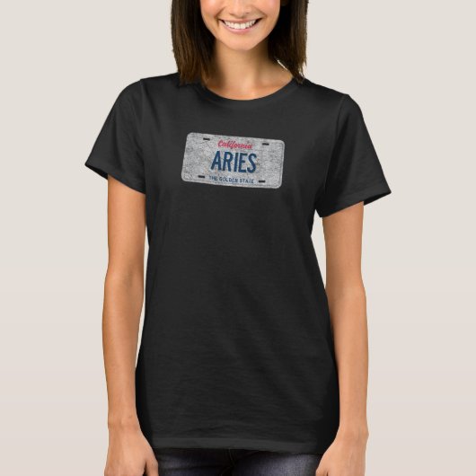 Funny Ca State Vanity Licentie Bord Ram T-shirt (Voorkant)