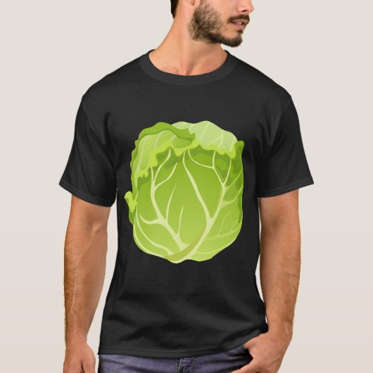 Funny Cabbage Fruit Halloween Costume Cabbage T-shirt (Voorkant)