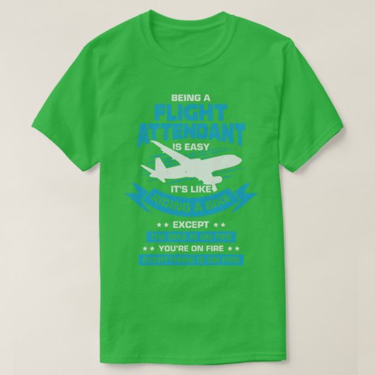 Funny Cabin Flight Attendant Steward Gift T-shirt (Design voorkant)