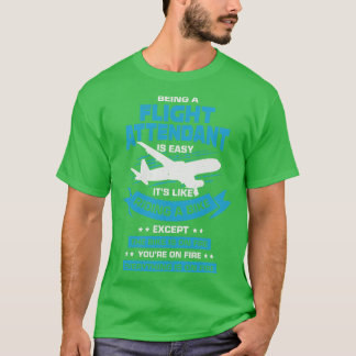 Funny Cabin Flight Attendant Steward Gift T-shirt