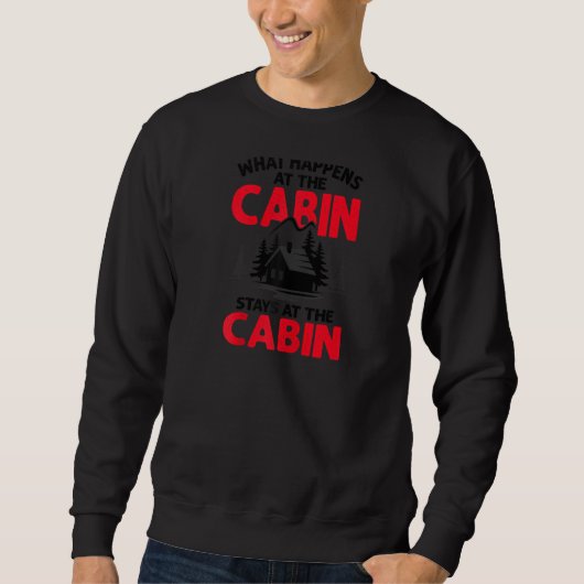 Funny Cabin for Men Cool Camper Cabin Campi Trui (Voorkant)