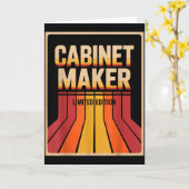 Funny Cabinet Maker Limited Edition Woodworking Hu Kaart (Gele Bloem)