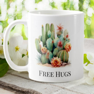 Funny Cactus Gratis Hugs Tuin Huis Planten Pots Koffiemok