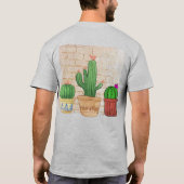 Funny Cactus Plant Manager Custom T-shirt (Achterkant)