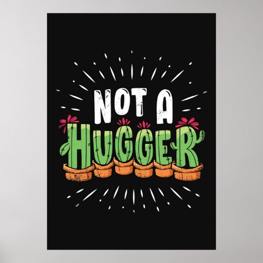 Funny Cactus Poster (Voorkant)