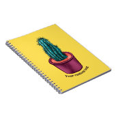 Funny Cactus Pot Trippy Psychedelic Prickly Hugs Notitieboek (Rechterzijde)