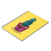 Funny Cactus Pot Trippy Psychedelic Prickly Hugs Notitieboek (Linkerzijde)