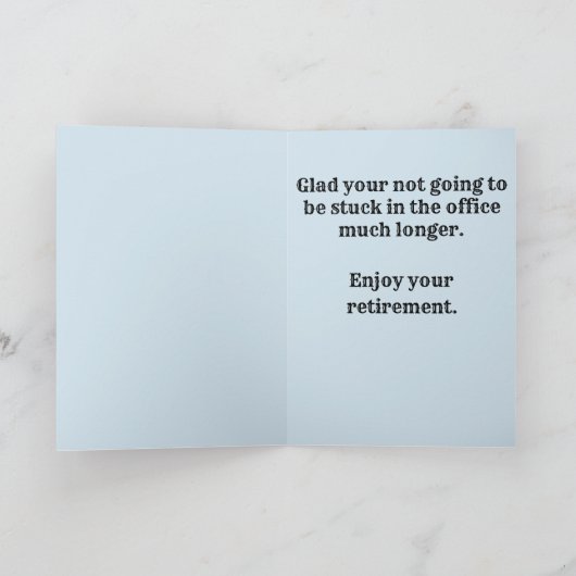 Funny Cactus Retirement Wishes Kaart (Binnen)