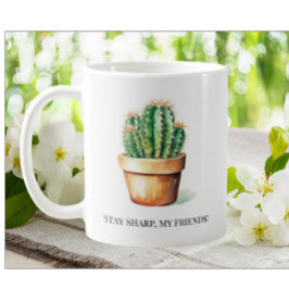 Funny Cactus Stay Sharp Garden House Planten Pot Koffiemok