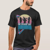 Funny Cactus Succulent Retro One Sharp Boy T-shirt (Voorkant)
