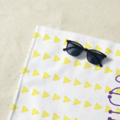 Funny cactus trio zingende cartoon illustratie strandlaken (In situ)