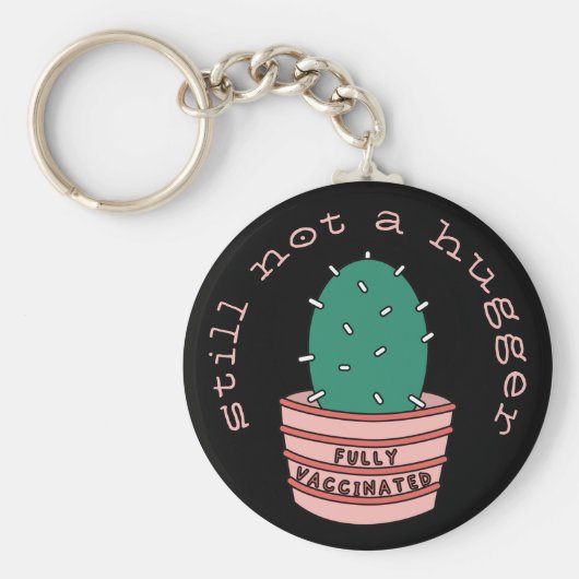 Funny Cactus: Volledig gevaccineerd, nog steeds ge Sleutelhanger (Voorkant)