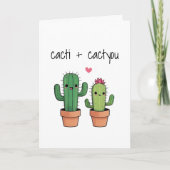 Funny Cactus Wenskaart Kaart (Voorkant)