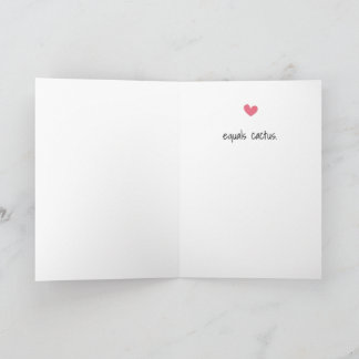 Funny Cactus Wenskaart Kaart