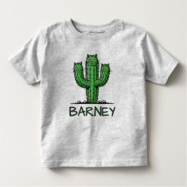 Funny Cactus with Cat Faces Kinder Shirts