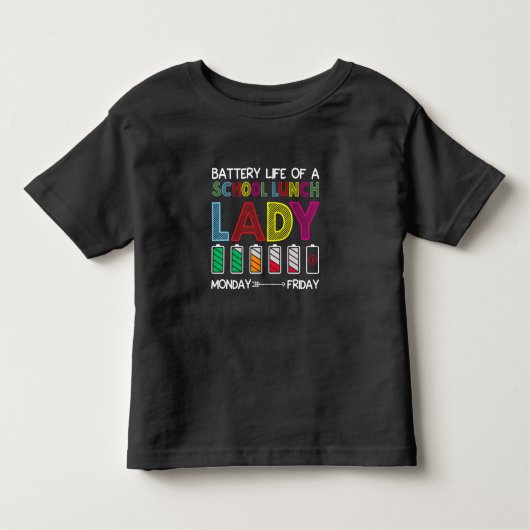 Funny Cafeteria School Lunch Lady Week Humor Kinder Shirts (Voorkant)