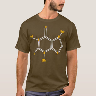 Funny Caffeine Molecule Science Thmed Coffee Love T-shirt