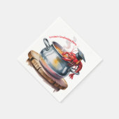 Funny Cajun Graduation Party Servet (Hoek)