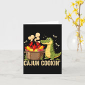 Funny Cajun Louisiana Boil Alligator Crawfish Mard Kaart (Gele Bloem)