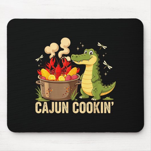 Funny Cajun Louisiana Boil Alligator Crawfish Mard Muismat (Voorkant)