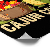 Funny Cajun Louisiana Boil Alligator Crawfish Mard Poster (Hoek)