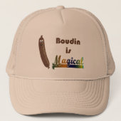 Funny Cajun Louisiana Boudin Lovers Trucker Hat Trucker Pet (Voorkant)
