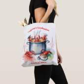 Funny Cajun Nurse Graduation Party Tote Bag (Dichtbij)