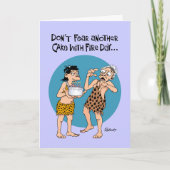 Funny Cake met Fire Verjaardag Kaart (Voorkant)