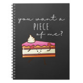 Funny Cake Piece Angry Baker Notitieboek (Voorkant)