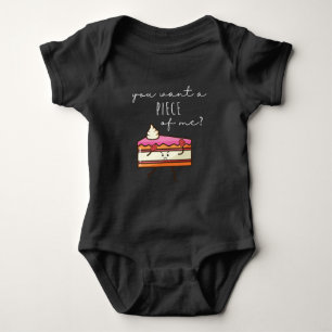 Funny Cake Piece Angry Baker Romper