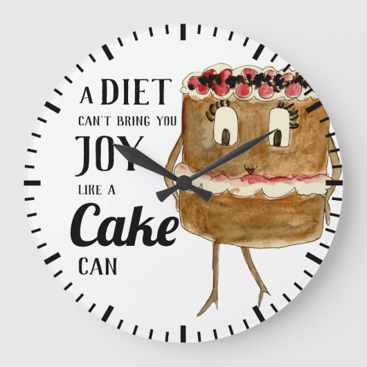 Funny cake Quote Grote Klok (Voorkant)
