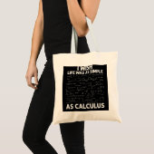 Funny Calculus voor mannen Wiskunde leraar Wiskund Tote Bag (Voorkant (product))