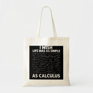 Funny Calculus voor mannen Wiskunde leraar Wiskund Tote Bag