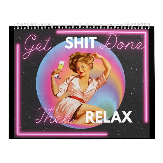 Funny Calendar For Her Gift Friend Retro "Done" Kalender (Hoes)