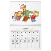 Funny Calendar for Kids - Blue Kinder Calendars Kalender (Mar 2026)