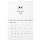 Funny Calendar: Owl Bird Animal Kalender (Mar 2026)