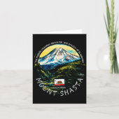 Funny California's Majestic Mount Shasta Hiking Mo Kaart (Voorkant)