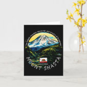 Funny California's Majestic Mount Shasta Hiking Mo Kaart (Gele Bloem)