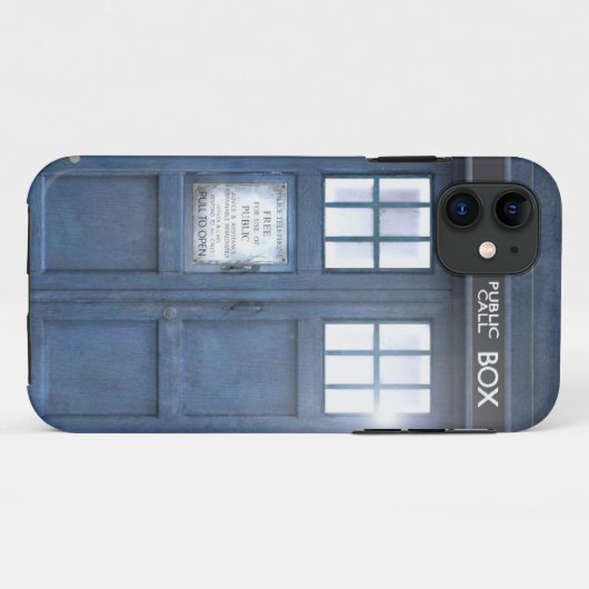 Funny Call box iPhone 5 Hoesje (Achterkant (horizontaal))