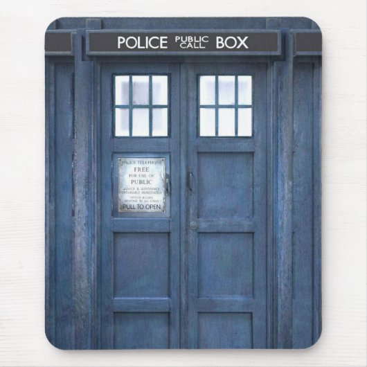 Funny Call Box Muismat (Voorkant)