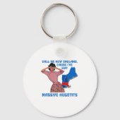 Funny Call Me New England Cause I Ve Got Mive Huge Sleutelhanger (Voorkant)