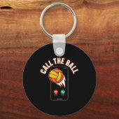 Funny Call The Ball Volleyball Leopard Ball Mom Mo Sleutelhanger (Voorkant)