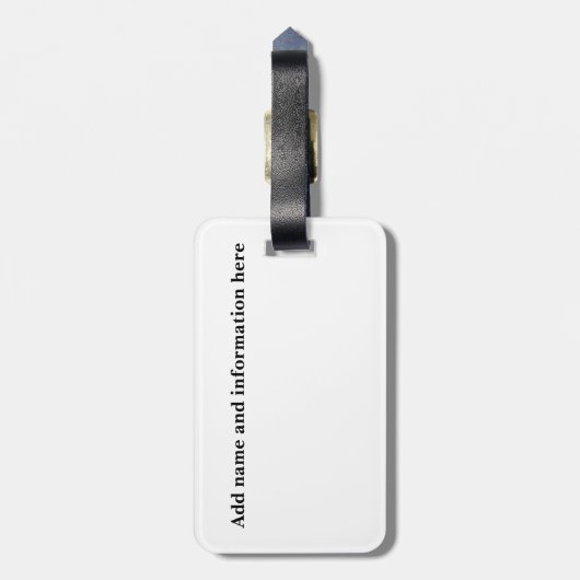 Funny Calories on Vacation Slogan Bagagelabel (Achterkant verticaal)