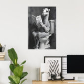 Funny Camel Bathroom Print, Newspaper Toilet Poster (Thuiskantoor)