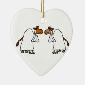 Funny Camel Bride en Bride Keramisch Ornament (Rechts)
