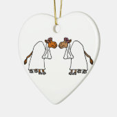 Funny Camel Bride en Bride Keramisch Ornament (Links)