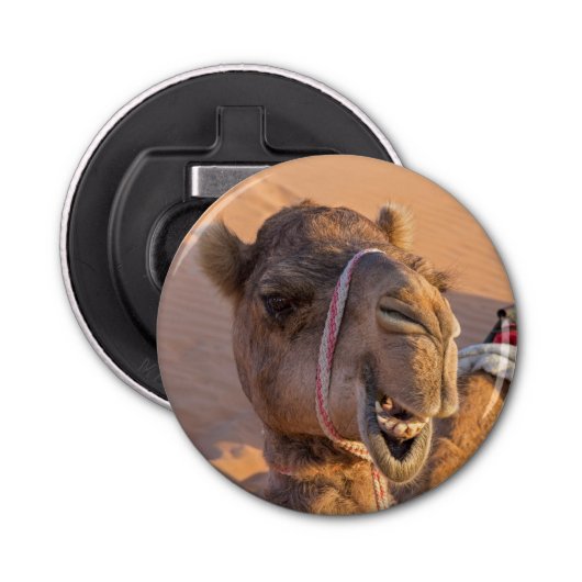 Funny Camel Button Flesopener (Voorkant)